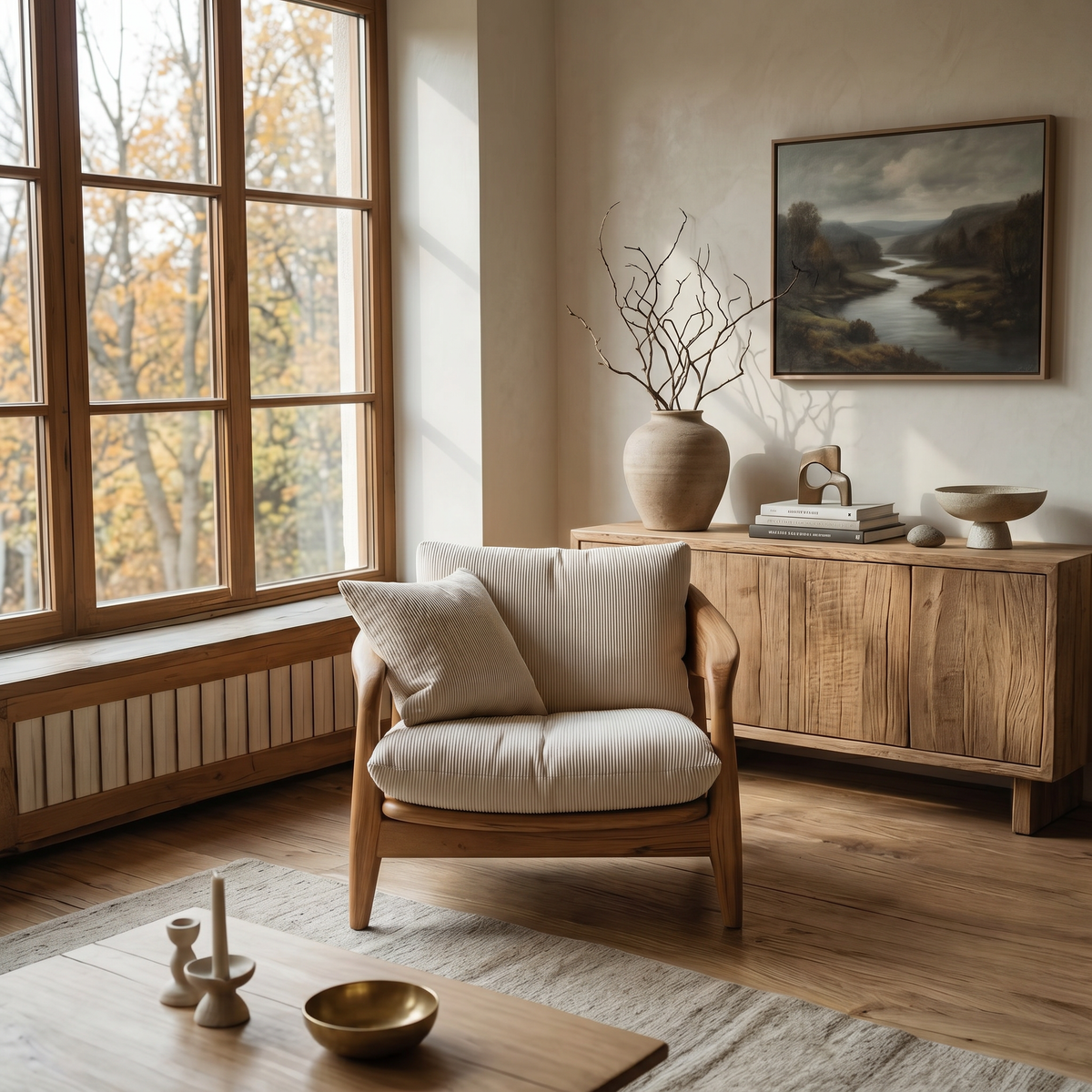 Modern Handcrafted Armchair For Living Room Or Reading Corner - Image 2