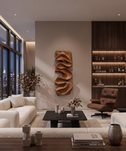 Alternative view of Modern Organic Wall Art Panel Decor For Living Room