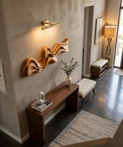 Alternative view of Large Wavy Wall Art Sculpture For Living Room