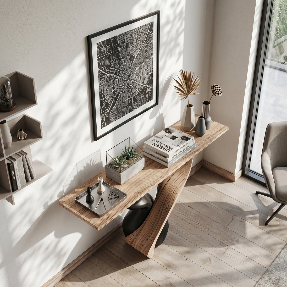 Rustic Console Table Inspiration Entryway Design - Image 2