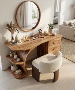 Alternative view of Elegant Makeup Vanity Table Personal Beauty Area Dressing Space