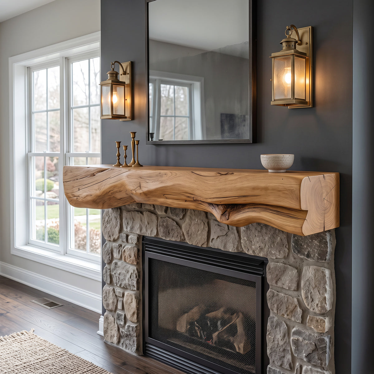 Natural Mantel Shelf For Fireplace Or Entryway - Image 2