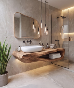 Alternative view of Rustic Bathroom Shelf For Industrial Bathroom Style