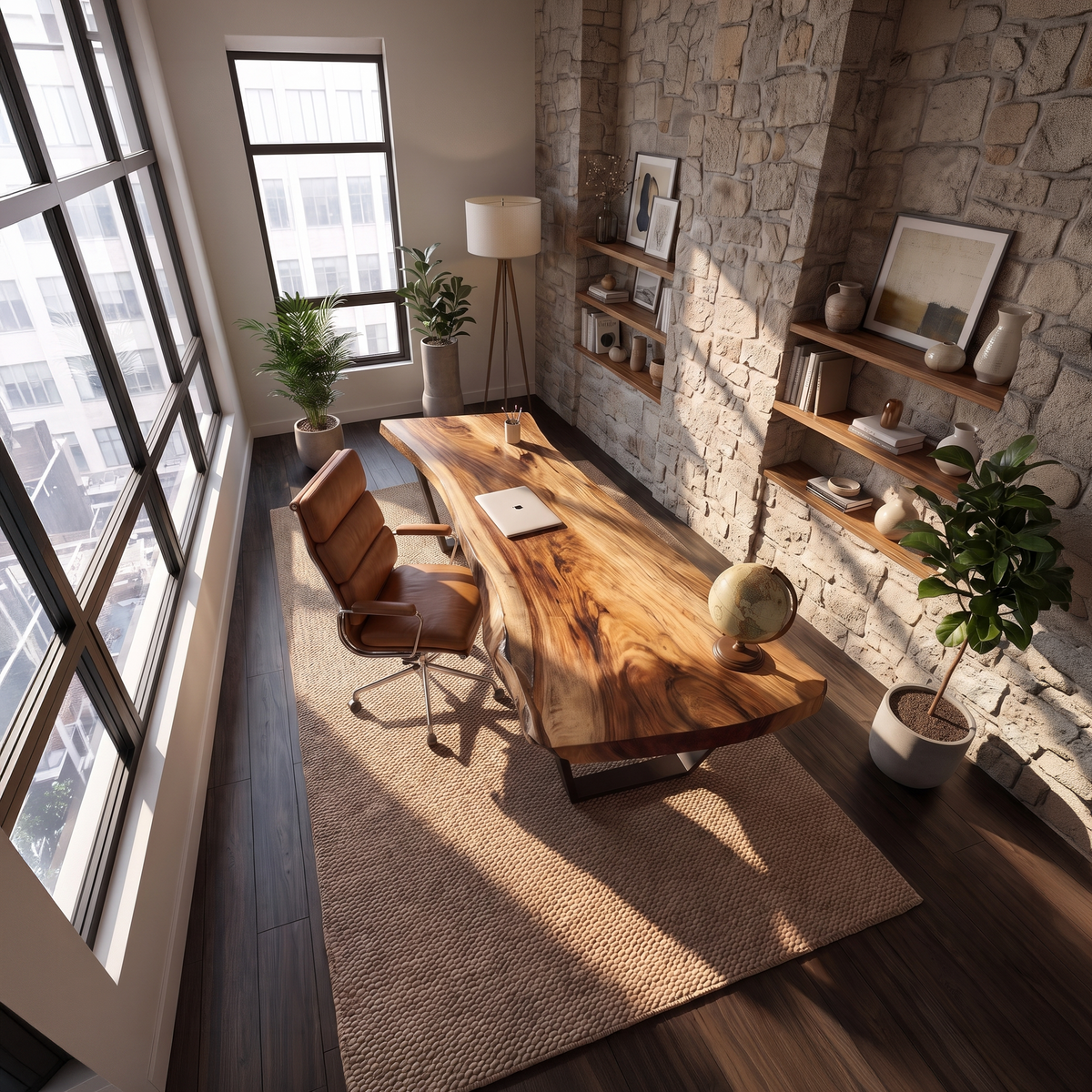Modern Solid Wood Desk For Bedroom Furniture - Image 2