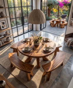 Alternative view of Rustic Kitchen Table For Warm Farmhouse Vibes
