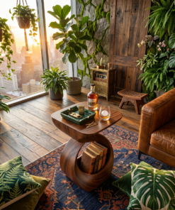 Alternative view of Contemporary Curved End Table For Apartment Interior Design
