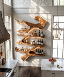 Alternative view of Farmhouse Wine Holder For Furniture Wine Rack Display