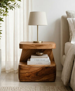 Alternative view of Modern Nightstand With Drawer For Bedroom
