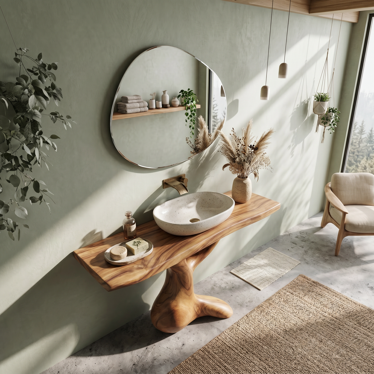 Handcrafted Solid Vanity For Timeless Bathroom Use - Image 2