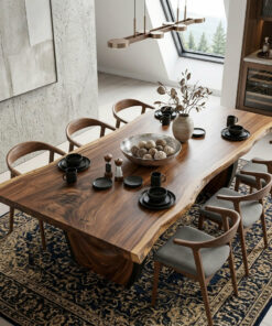 Alternative view of Modern Live Edge Dining Table For Kitchen
