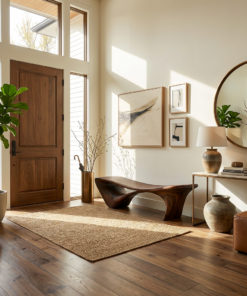 Alternative view of Modern Sculptural Bench For Entryway Or Living Room