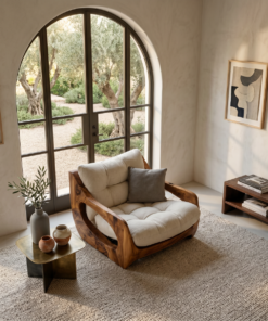 Alternative view of Modern Organic Lounge Seating With Carved Form For Living Room
