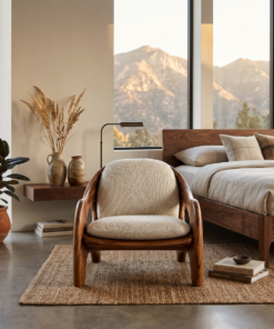 Alternative view of Modern Sculptural Accent Chair For Reading Corner