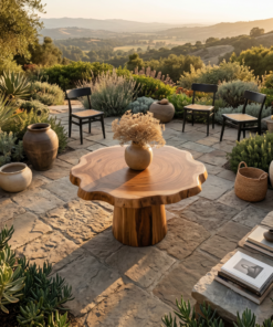 Alternative view of Round Pedestal Dining Table For Modern Kitchen Or Dining Room