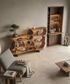 Alternative view of Contemporary Organic Bookshelf With Open Shelves For Living Room Or Office
