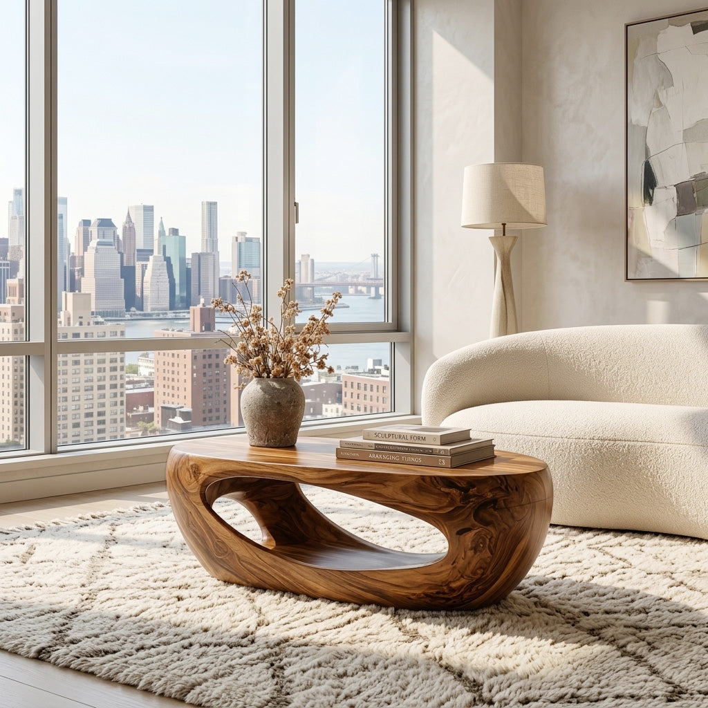 Mid Century Sculptural Coffee Table For Living Room - Image 8