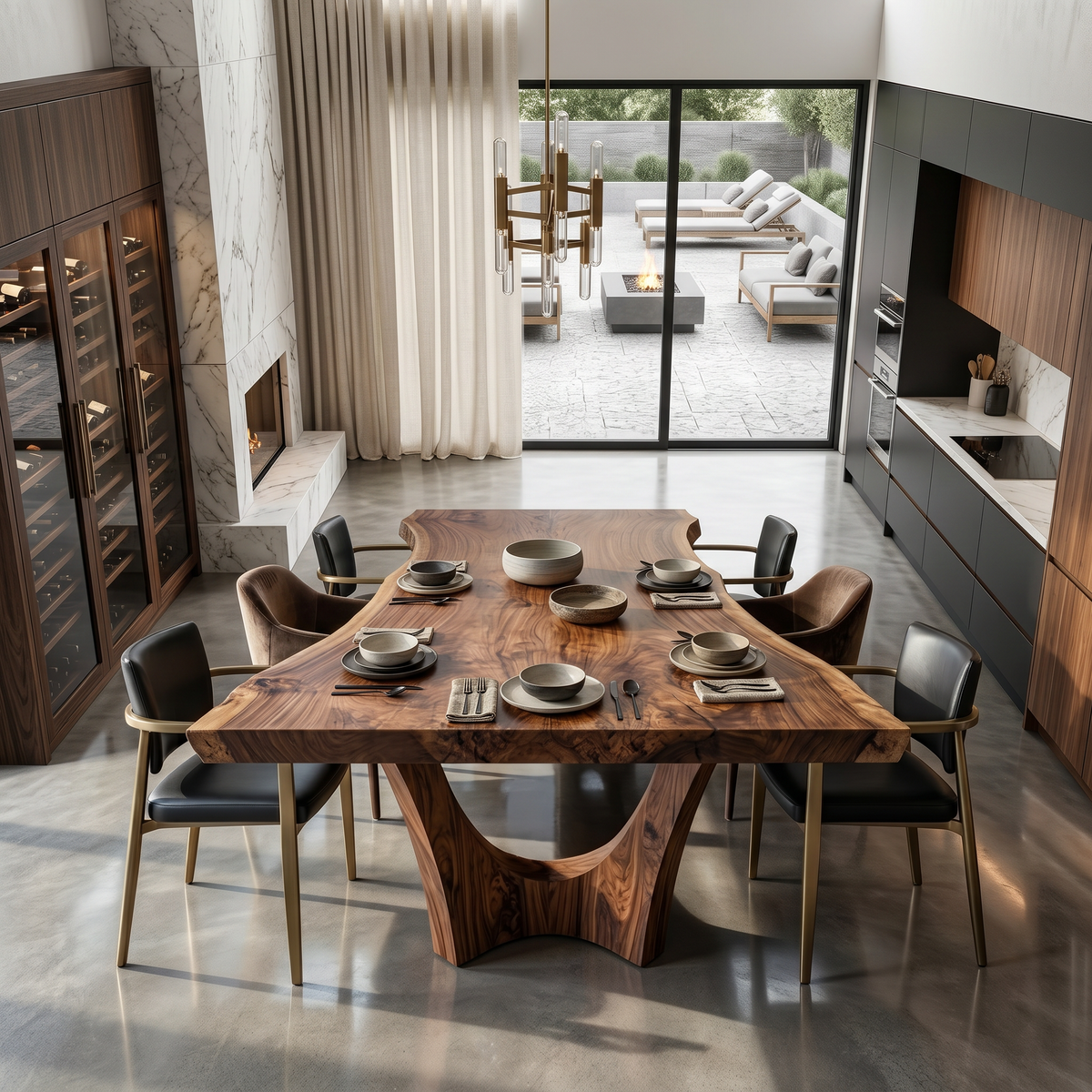 Contemporary Dining Table For Spacious Open-Plan Living Areas - Image 2
