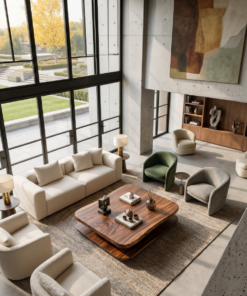 Alternative view of Minimalist Coffee Table Two Layers For Living Decor