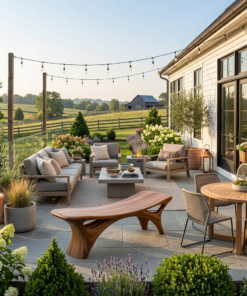 Alternative view of Contemporary Sculptural Outdoor Bench For Garden Or Terrace Lounge