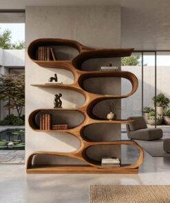 Alternative view of Organic Living Room Bookshelf For Home Decor