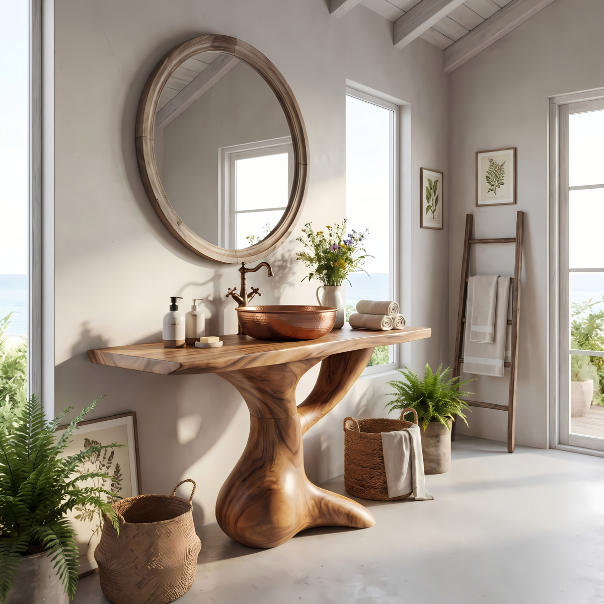 Handcrafted Solid Vanity For Timeless Bathroom Use - Image 3