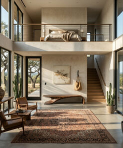 Alternative view of Modern Sculptural Bench With Flowing Curves For Living Room