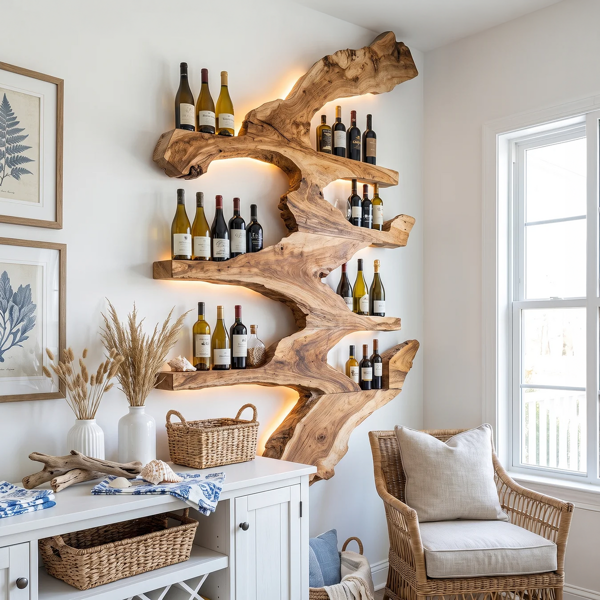Handcrafted Wine Stand For Kitchen Wine Bottle Rack - Image 3