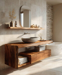 Alternative view of Modern Floating Bathroom Vanity For Spa