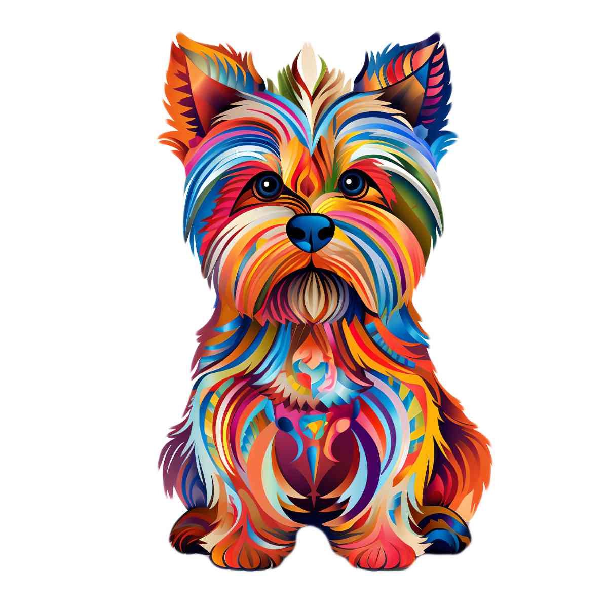 Yorkshire Terrier Dog (Yorkie) Wooden Jigsaw Puzzle – Unique Shaped Pieces for Adults