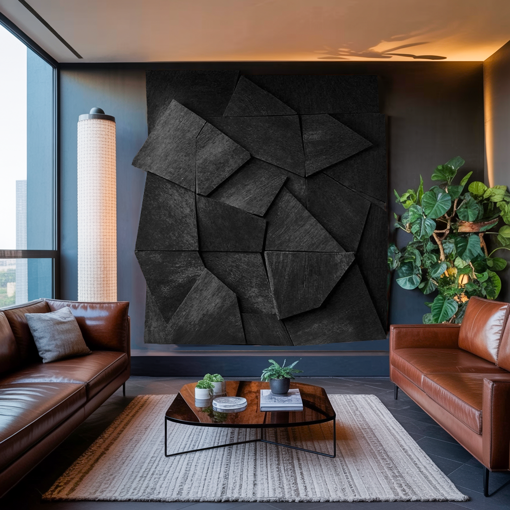 Modern Geometric Wall Art For Living Room Accent - Image 4