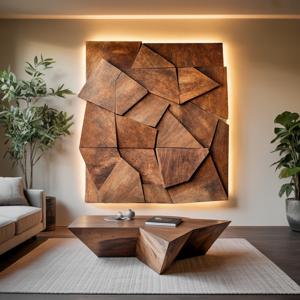Modern Geometric Wall Art For Living Room Accent - Image 6