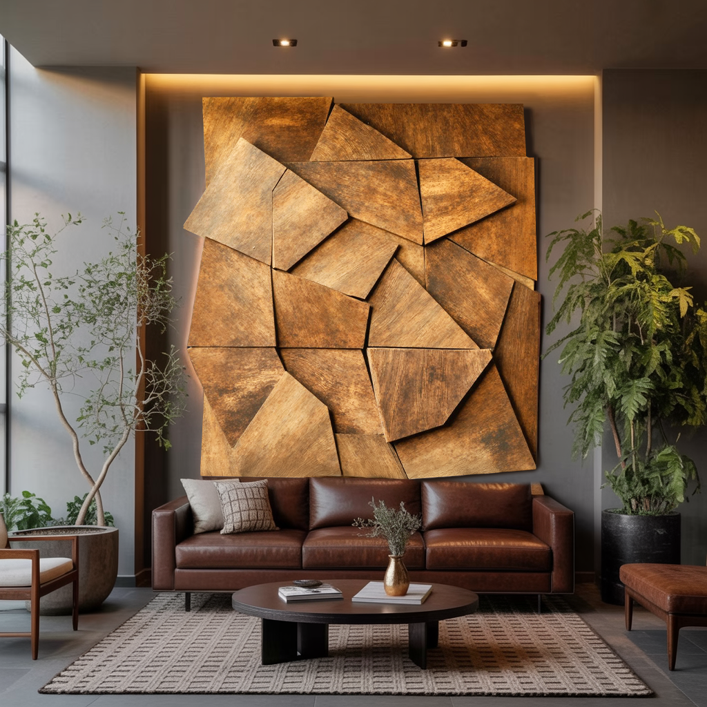 Modern Geometric Wall Art For Living Room Accent - Image 5
