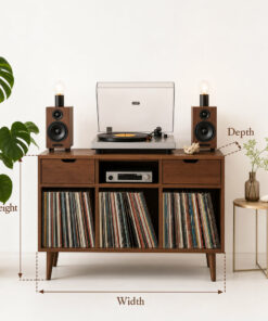Alternative view of Handcrafted Record Player Stand
