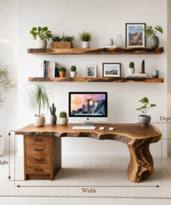 Alternative view of Handmade Live Edge Desk