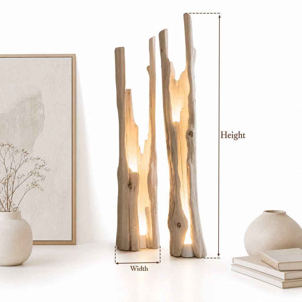 Rustic Driftwood Floor Lamp - Image 2