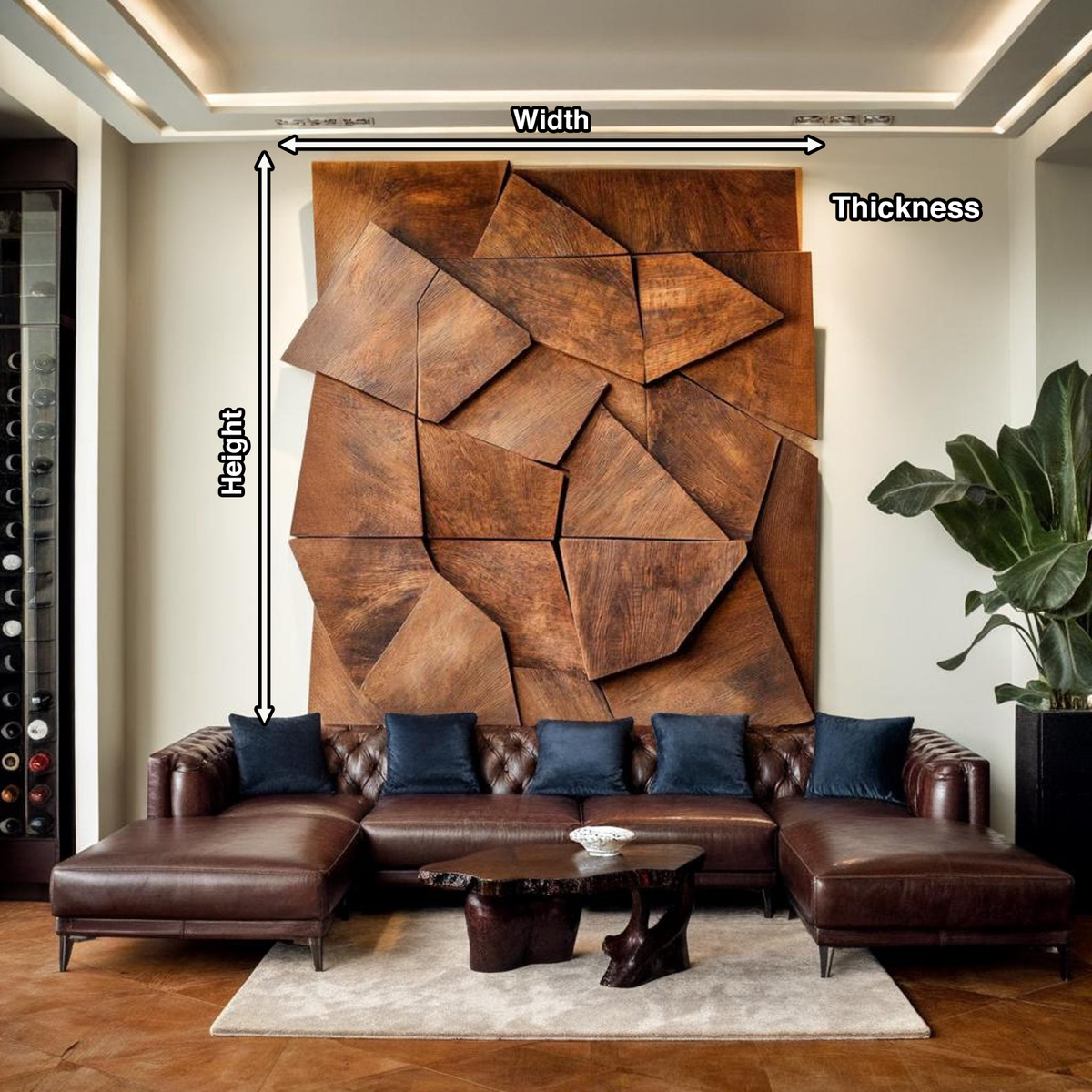 Modern Geometric Wall Art For Living Room Accent - Image 8