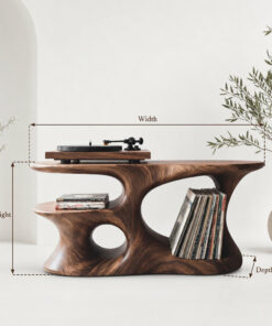Alternative view of Solid Wood Turntable Stand