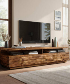 Alternative view of Modern TV Stand With Storage Cabinets For Living Room