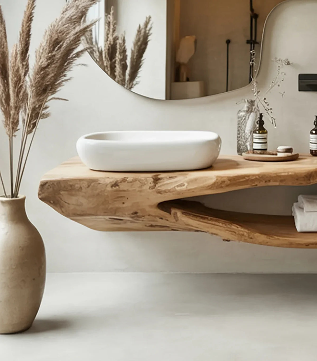 Rustic Floating Bathroom Vanity - Image 3