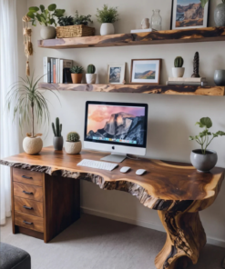 Handmade Live Edge Desk