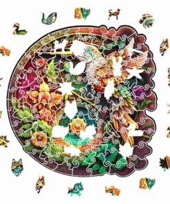 Alternative view of Nectar Quest Hummingbird Wooden Jigsaw Puzzle – Unique Shaped Pieces for Adults