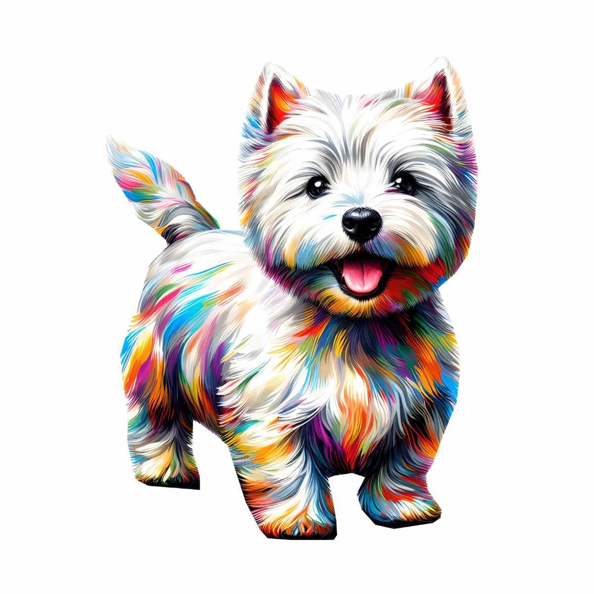 West Highland White Terrier Dog (Westie) Wooden Jigsaw Puzzle – Unique Shaped Pieces for Adults