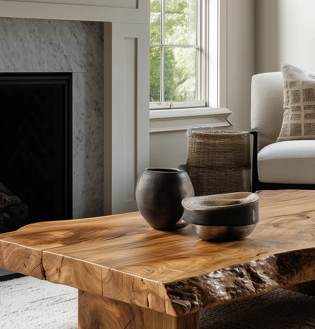 Rustic Low Coffee Table - Image 3