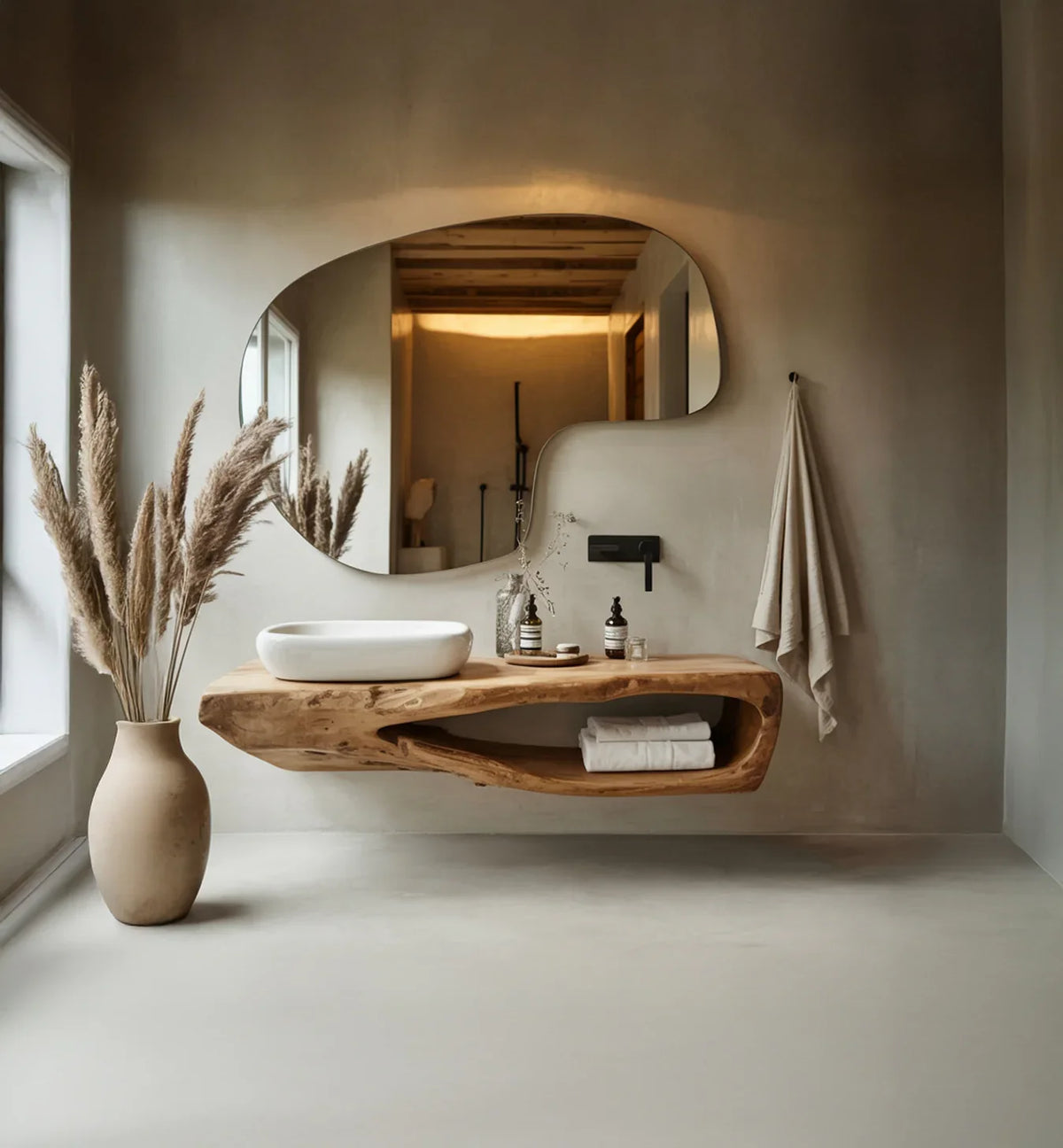 Rustic Floating Bathroom Vanity - Image 5