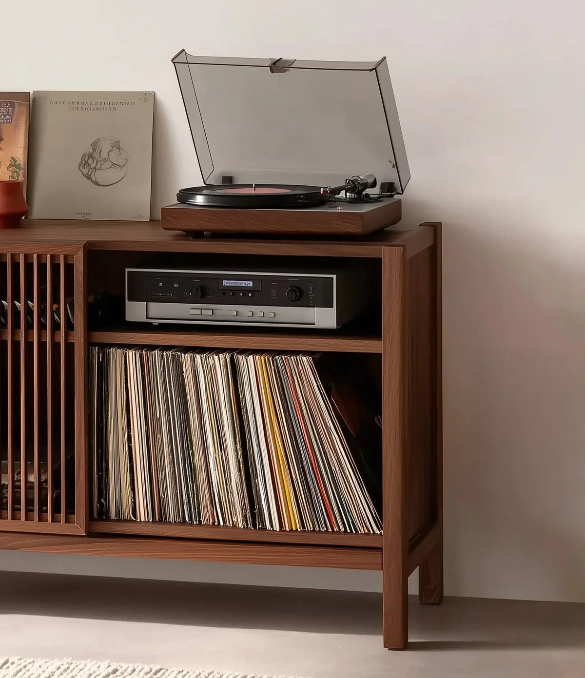Handcrafted Record Player Stand - Image 4