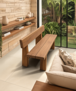 Alternative view of Minimalist Outdoor Garden Bench For Patio Balcony Courtyard
