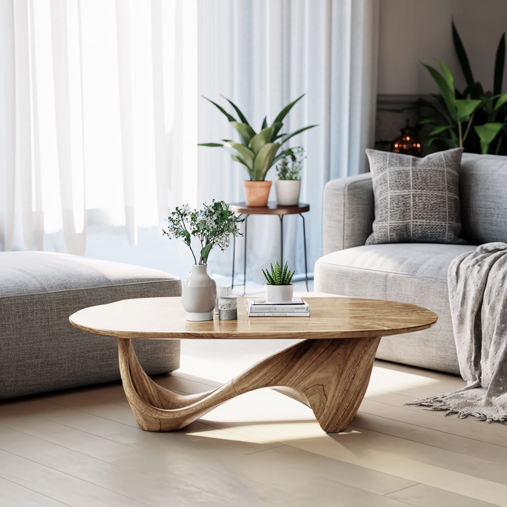 Rustic Solid Wood Table For Cozy Room Setup - Image 5