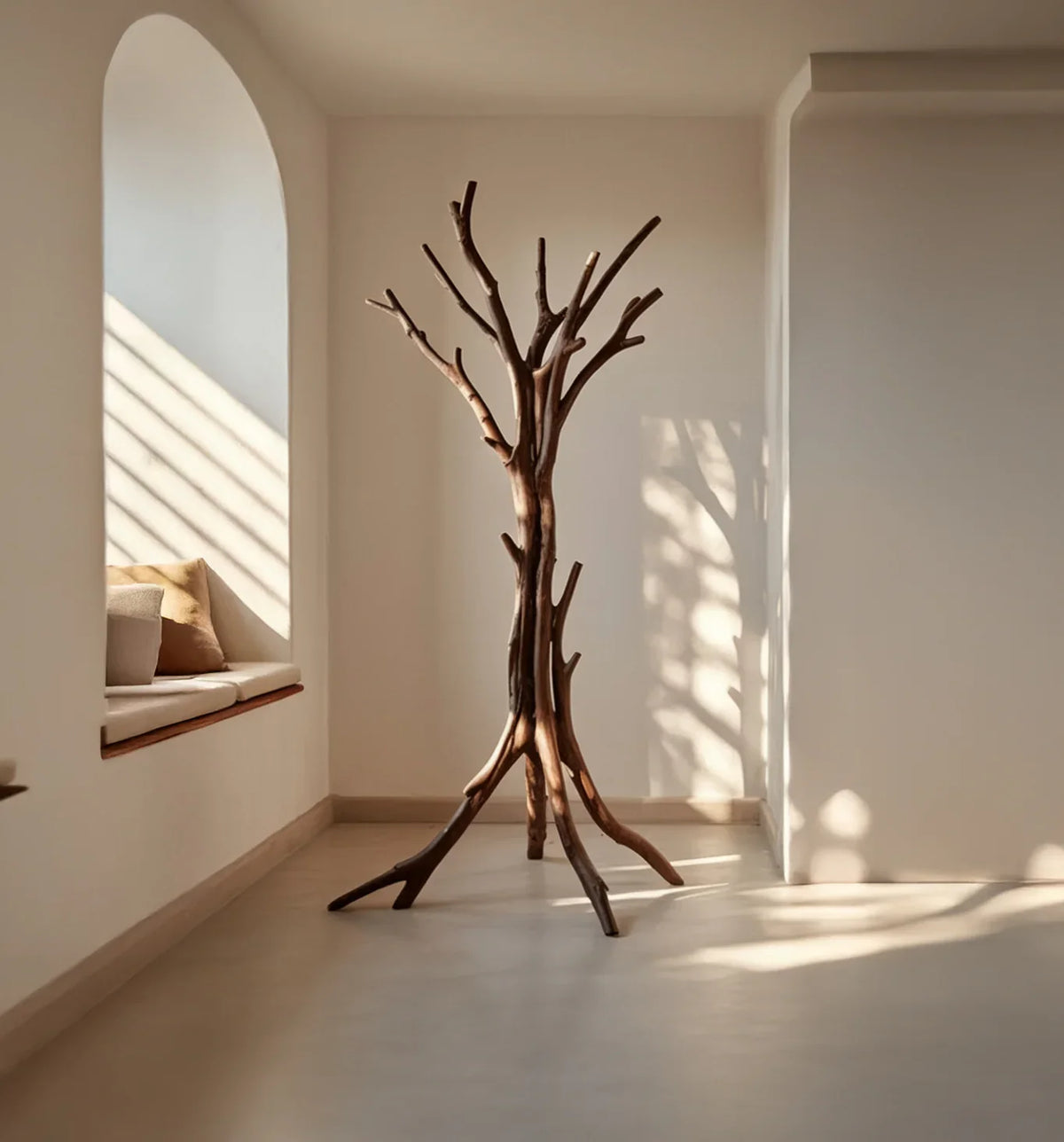 Rustic Tree Branch Coat Rack - Image 5
