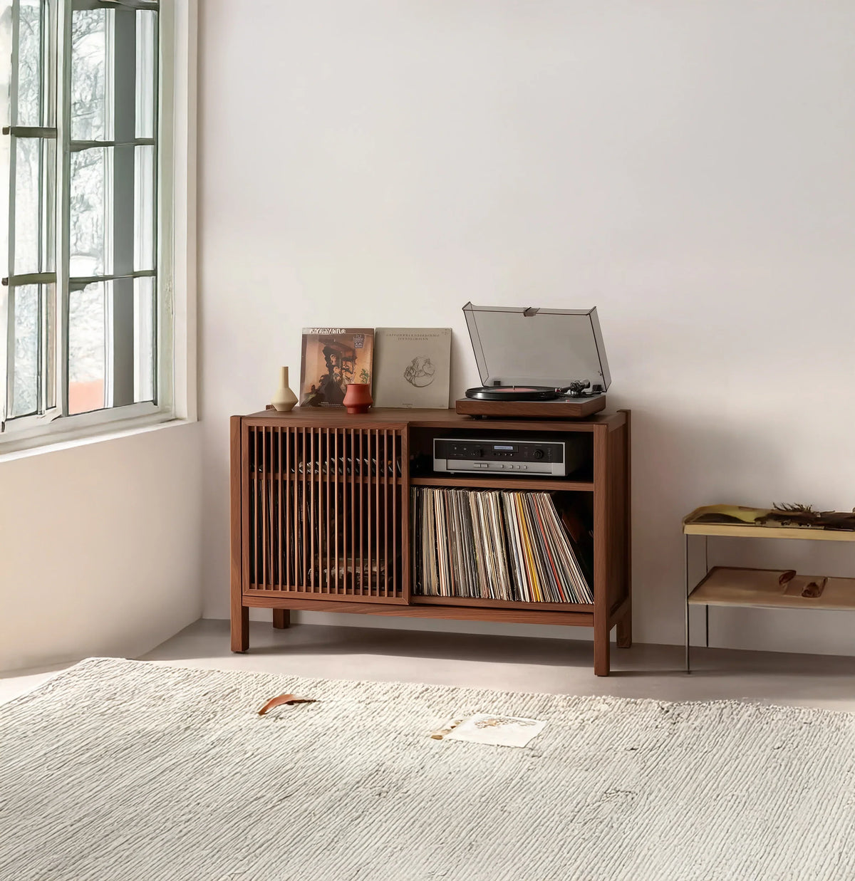Handcrafted Record Player Stand - Image 3