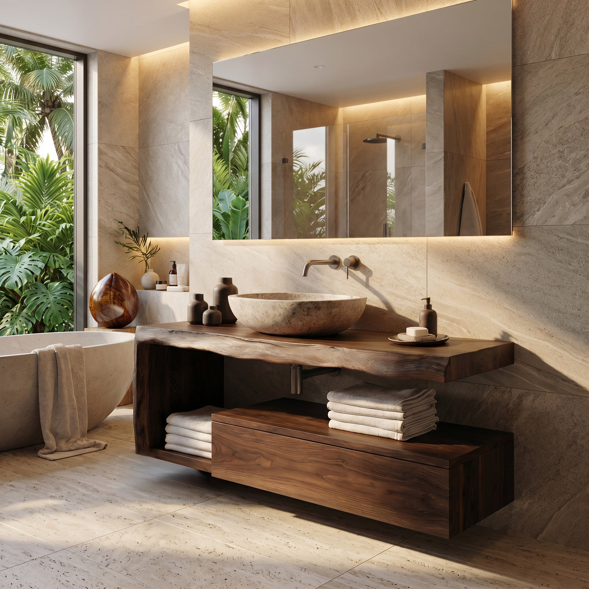 Modern Floating Bathroom Vanity For Spa - Image 7